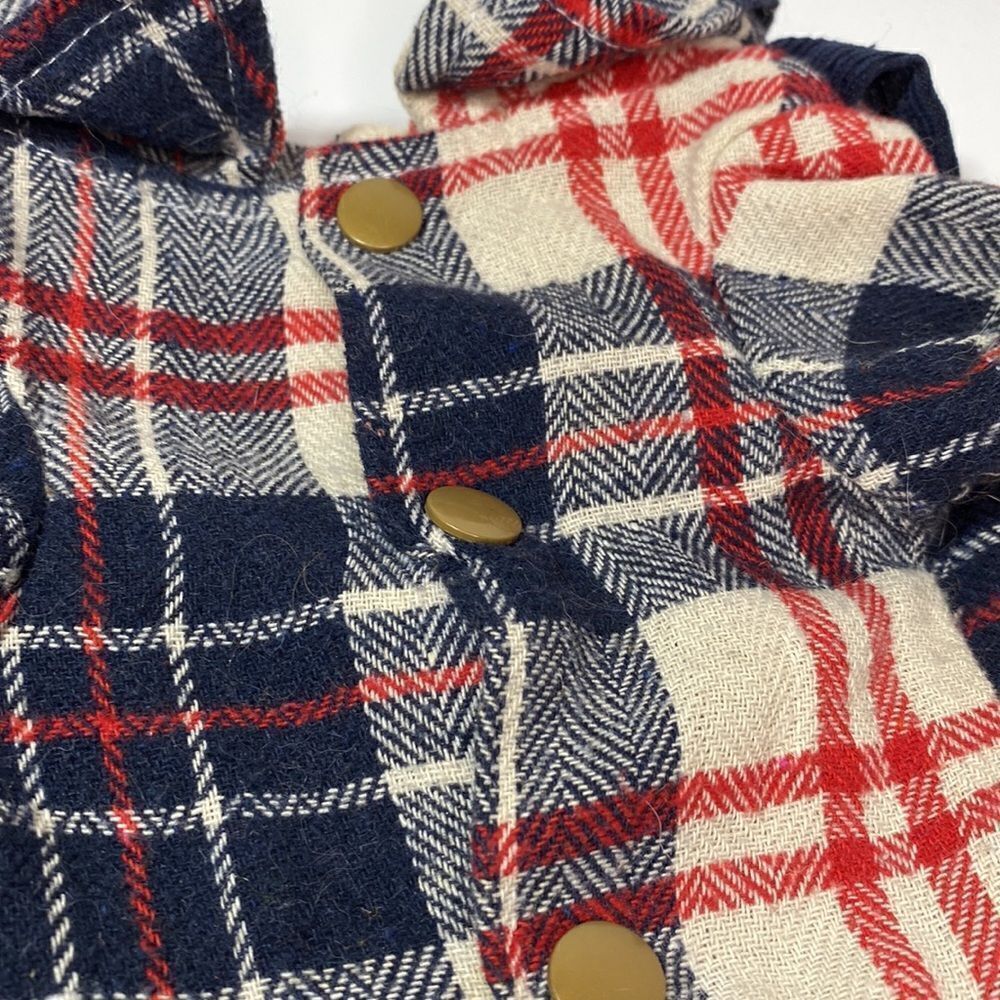 Flannel & Corduroy Dog Overalls Jumpsuit - Picture 8 of 8